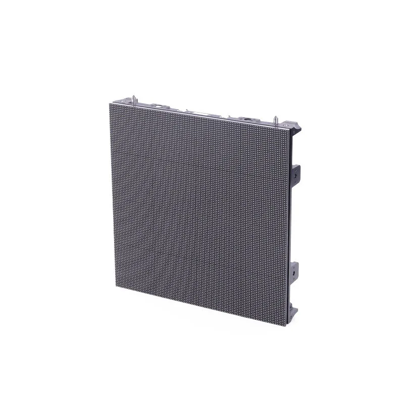 LED-Displaymodul in rechteckiger Form mit Befestigungselementen rechts.